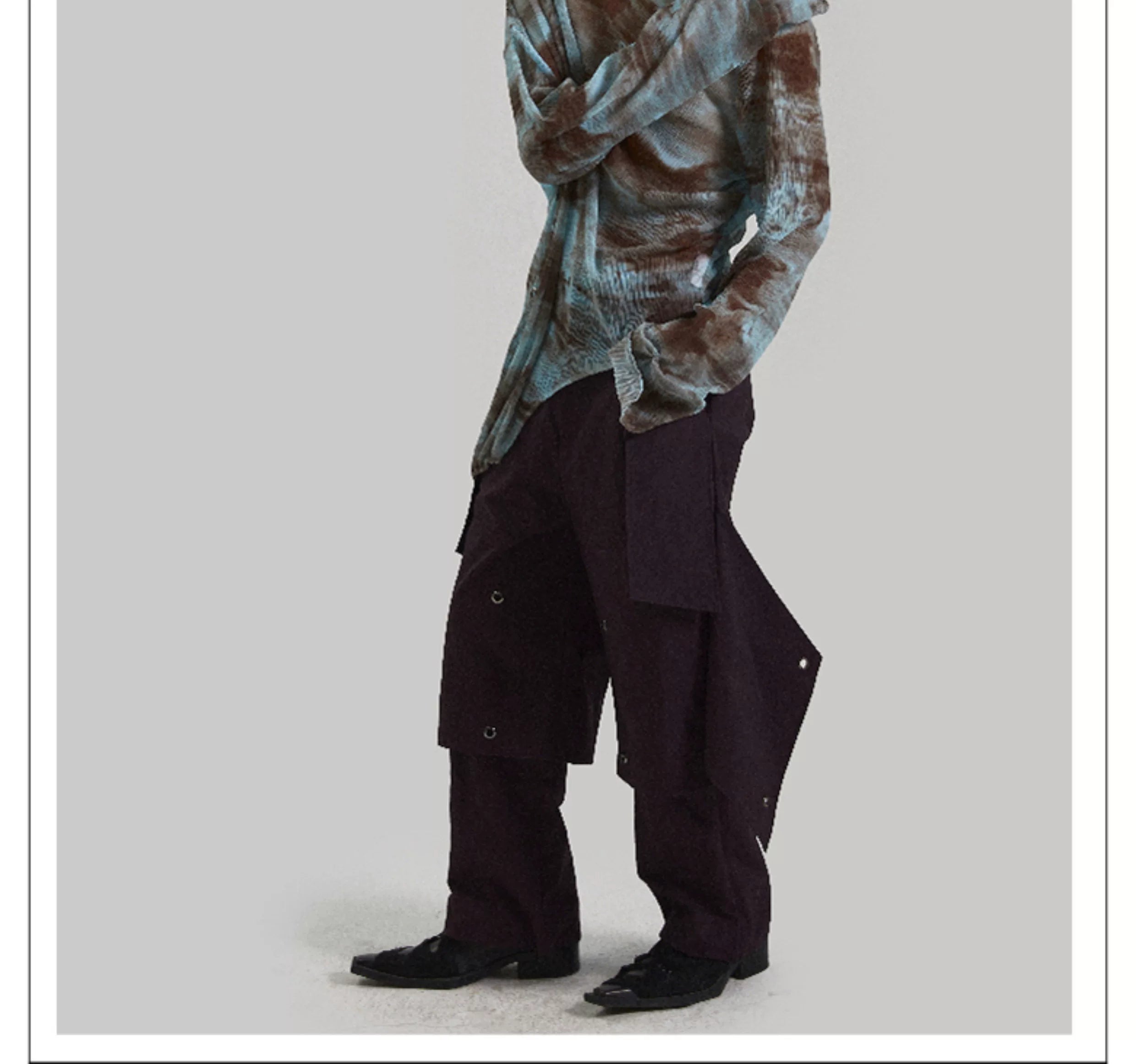 Irregular Mesh Unisex Tops