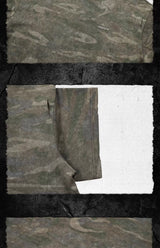 K.I.A. Hand-Cut Distressed Camo Tee
