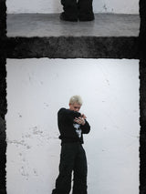 Devil Portrait Digital Print Knit Sweater