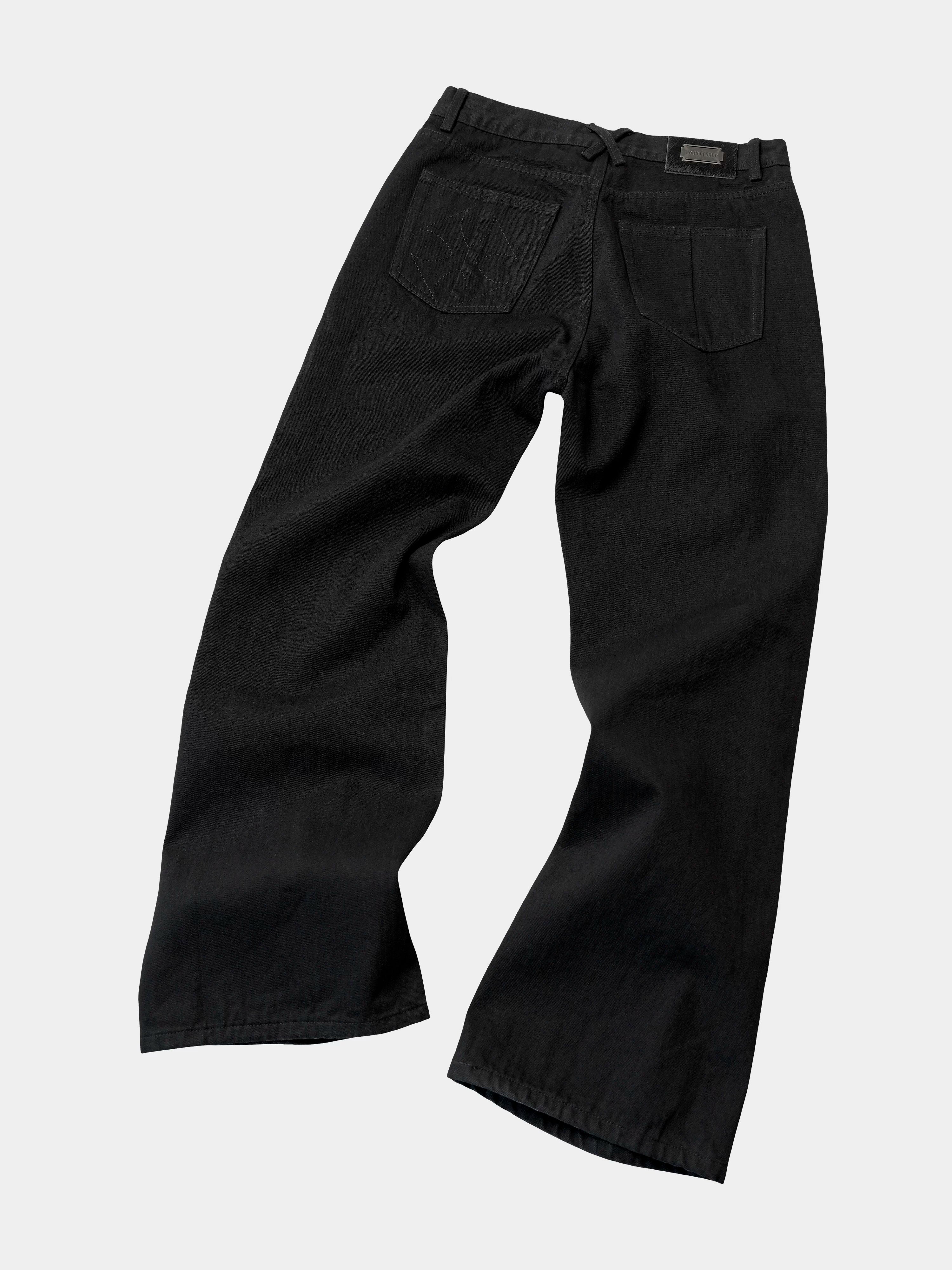 Baggy 15 Oz Rigid Black Jeans