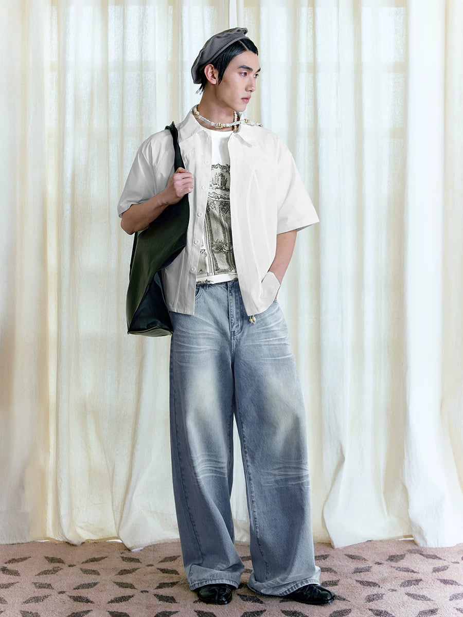 Fence Short Sleeve Cotton Shirt
