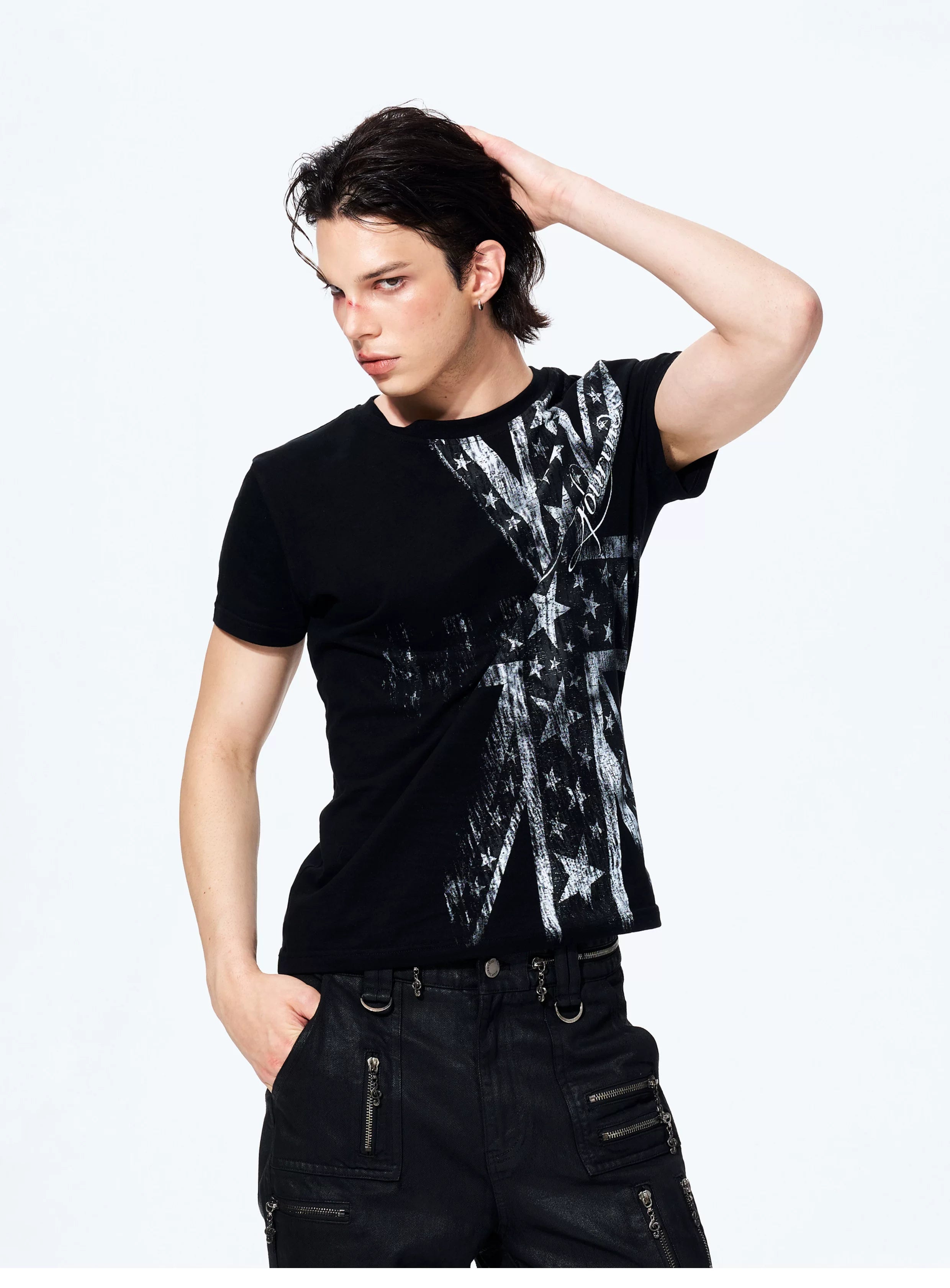 Men's Union Jack Print Tees