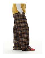 Old Money Wool Plaid Straight Pants