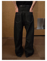 Slant Fly Flared Raw Denim Pants
