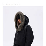 Waterproof Detachable Fox Fur Padded Coat