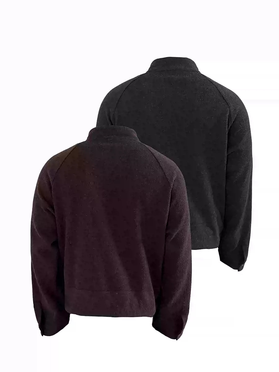 Laced Raglan Harrington Jacket