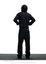 Vintage Street Metal Punk Denim Jacket