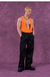 Men's Colorful Deep V Sports Tank