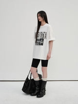 300G Double Yarn Printed Tee