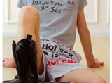 Unisex Vintage Striped Letter Print Boxers