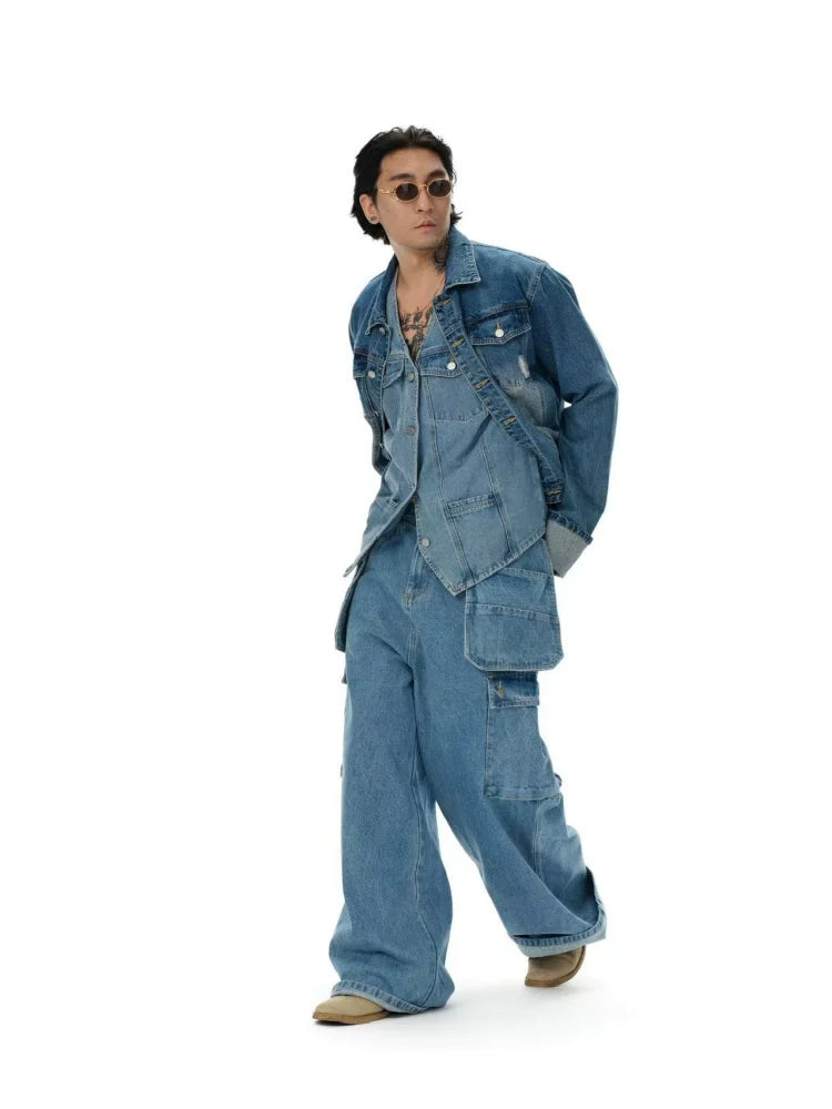 Wild West Washed Denim Vest