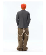 Men's Vintage Washed Slub Cotton Henley