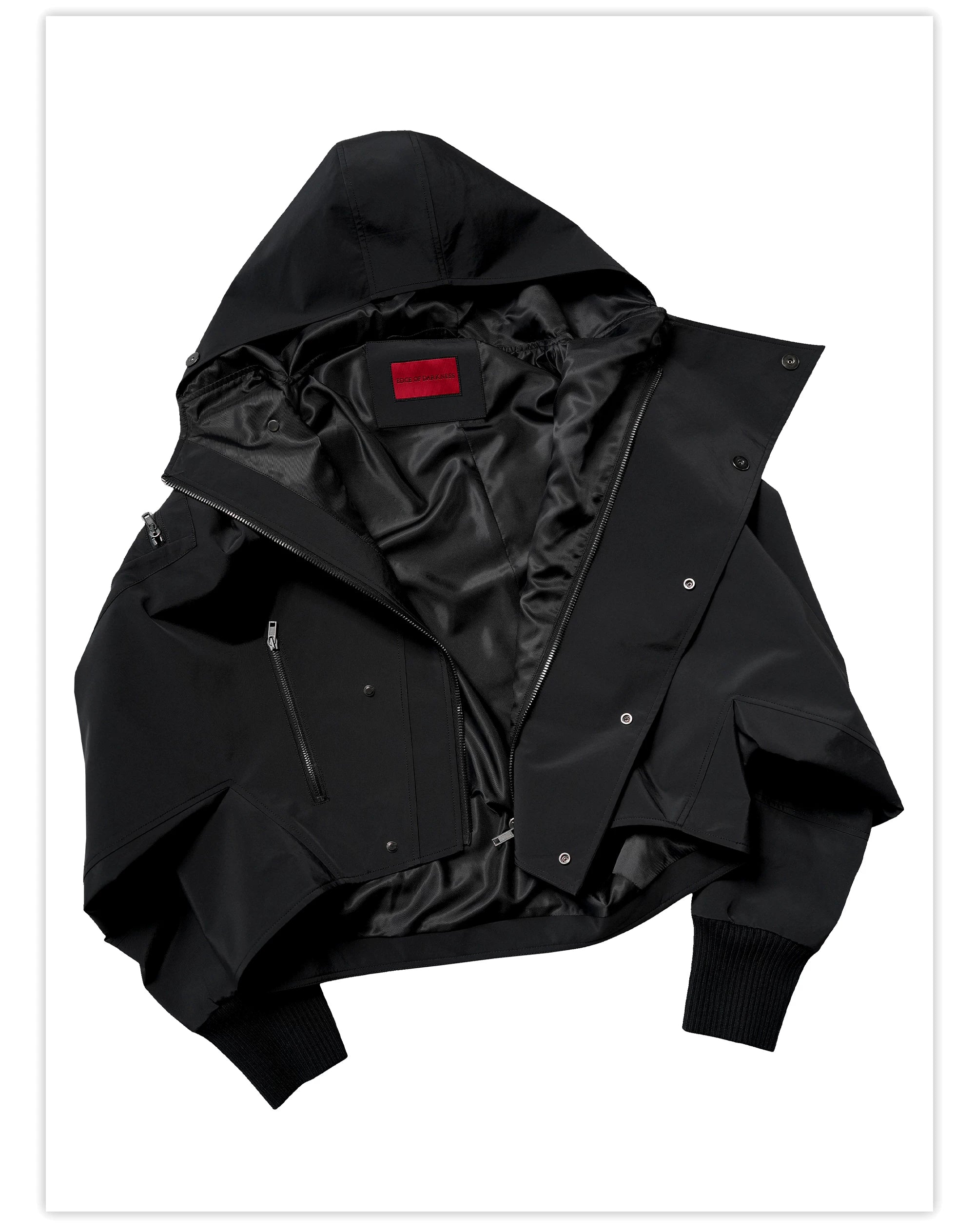 Batwing Sleeve Hard Shell Jacket