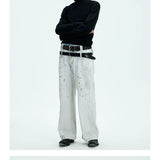 Two-color Fitted Long-sleeve Turtleneck Tee