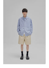 Striped Paneled Pocket Shirt