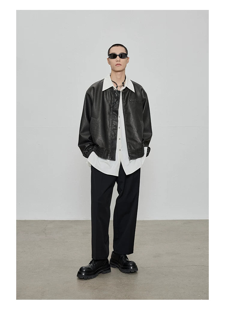 Casual Cropped Elastic Waist Pants
