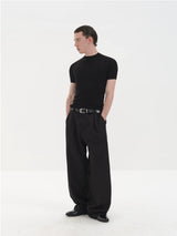 Lightweight Ribbed Short Sleeves