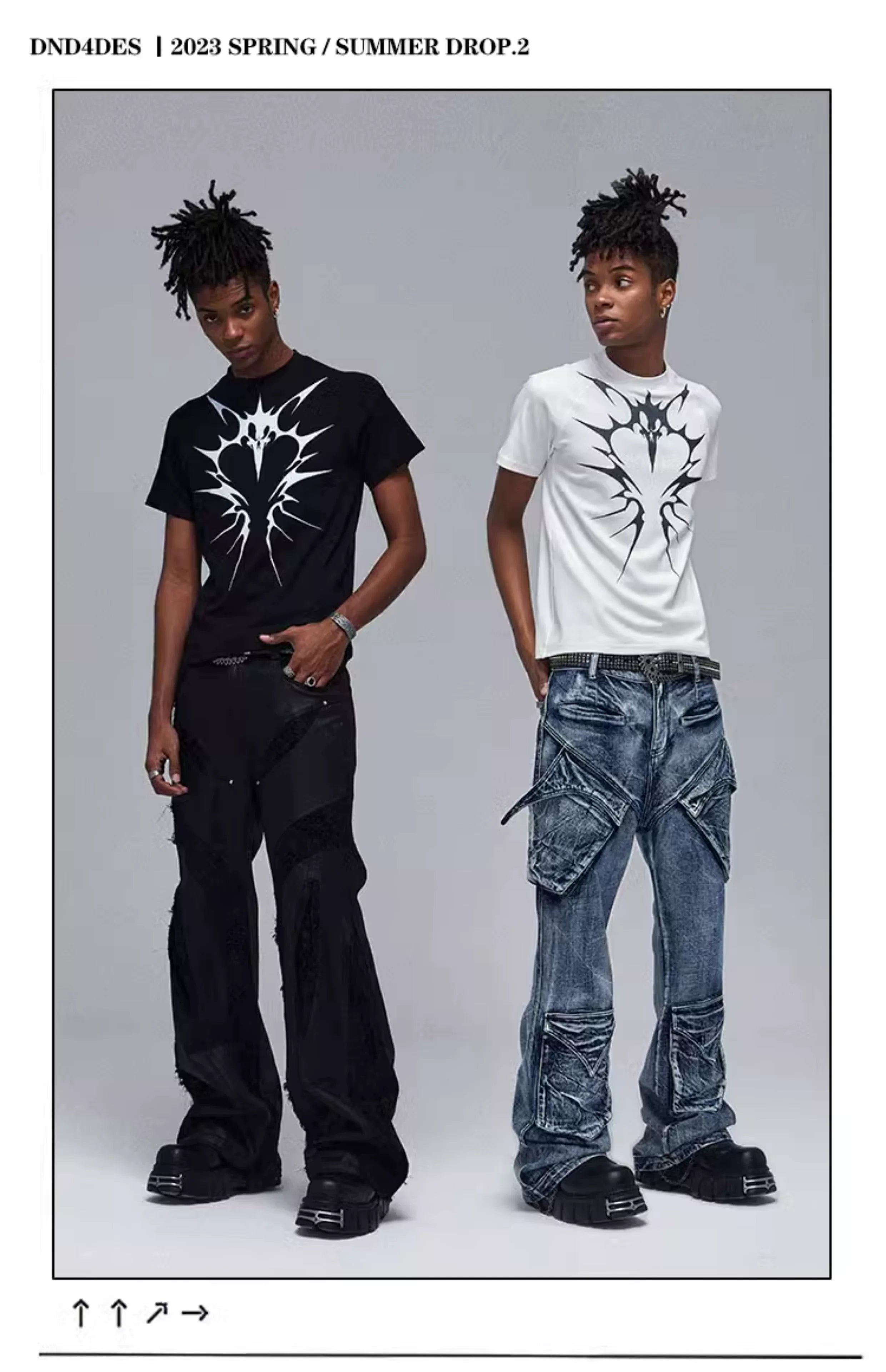 American Hip-Hop Printed Slim Tee