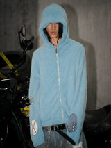 Cartoon Embroidered Hooded Sweater
