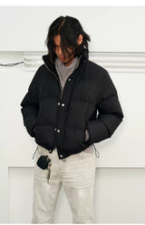 Men's Embossed Stand Collar Down Jacket