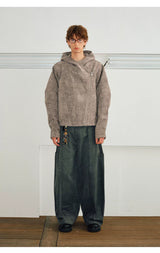 Men's Vintage Asymmetric Fleece Jacket