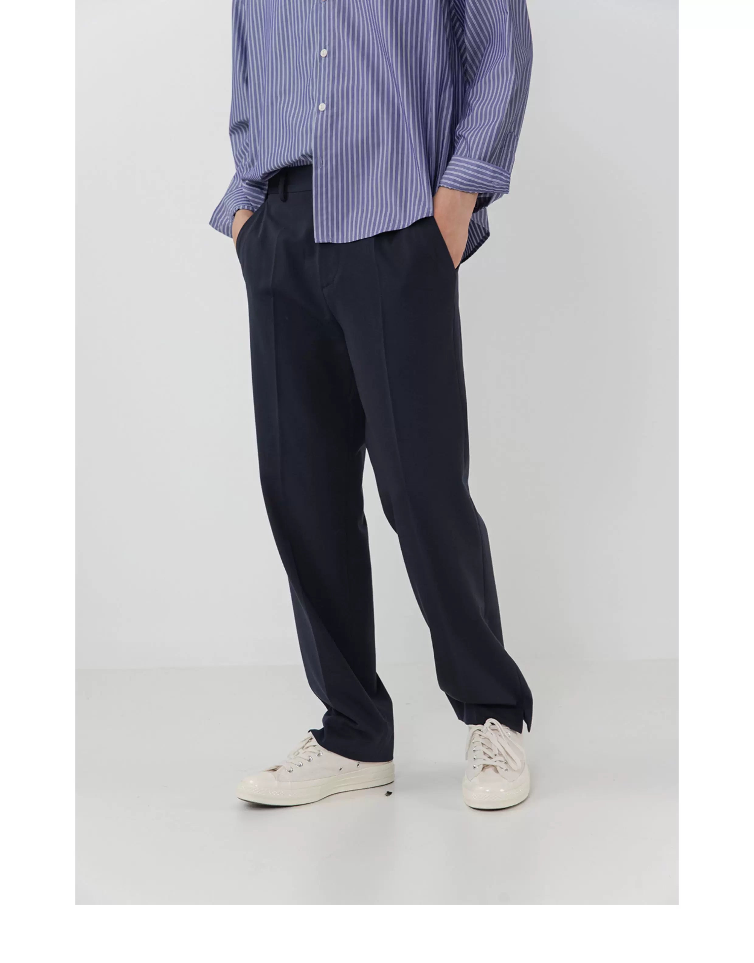 Drapey Straight Split Lounge Pants