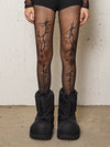 Thorn Print Pantyhose