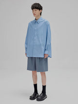 Basic Embroidered Pima Cotton Blend Shirt