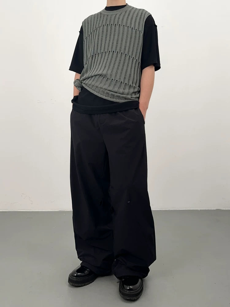 Assorted Colors Tree Cutout Knit Vest