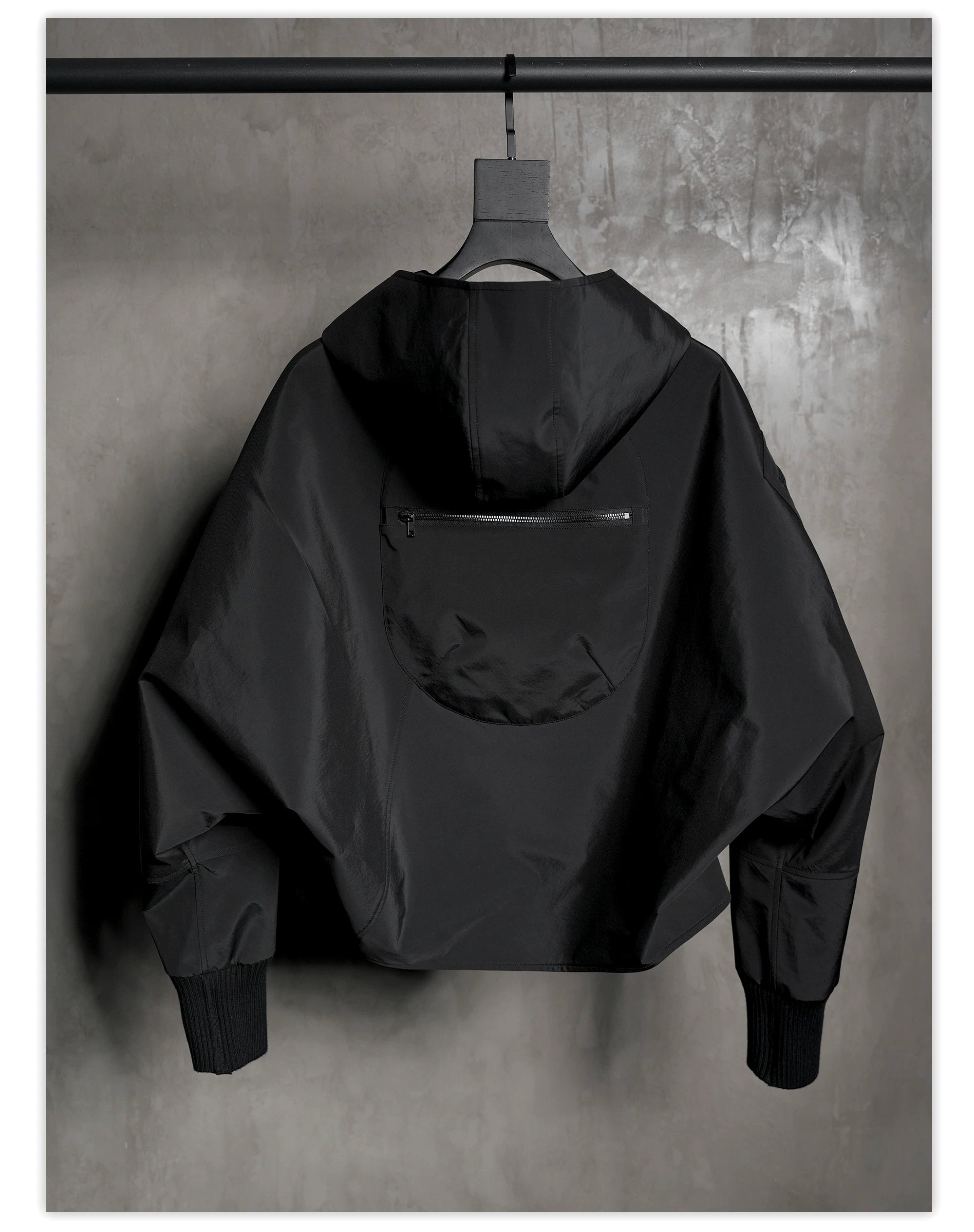 Batwing Sleeve Hard Shell Jacket