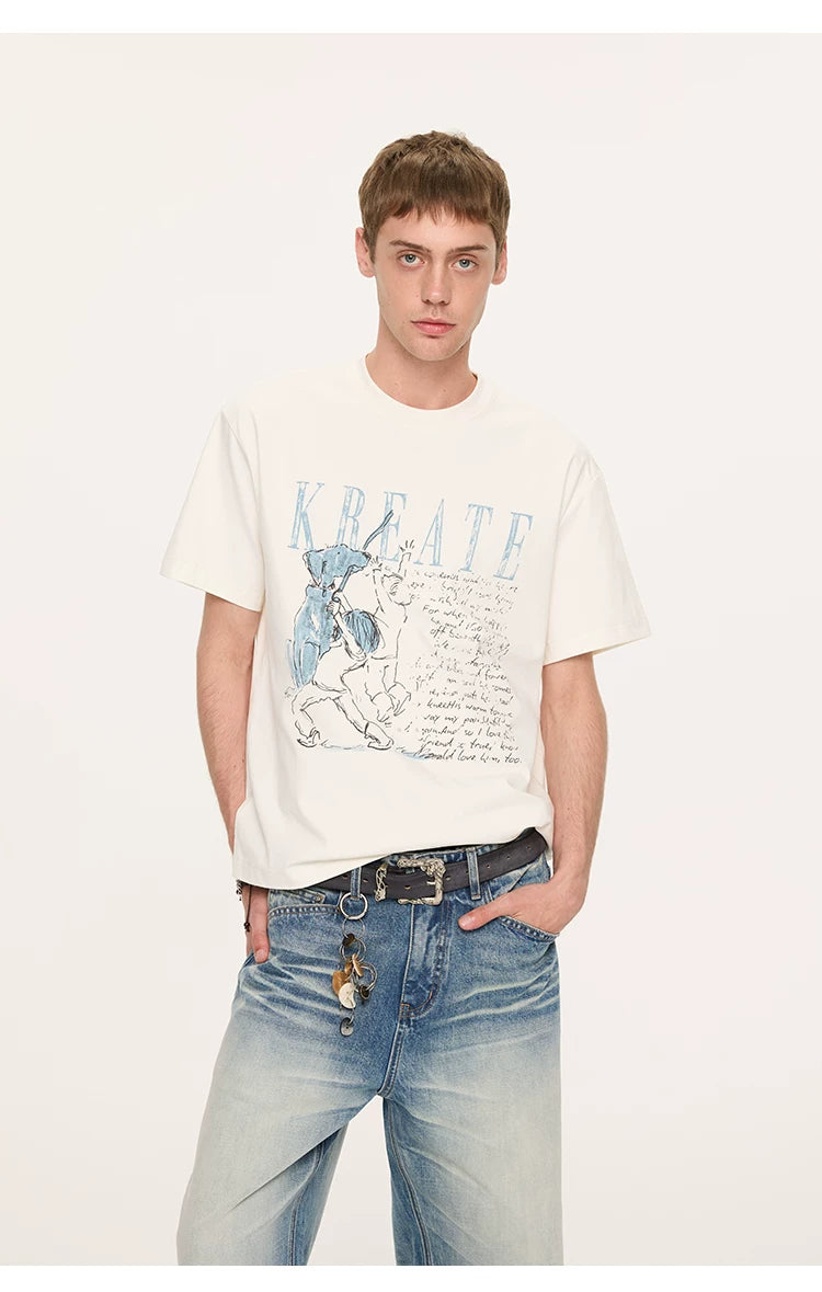 Men's Printed Sun Protection Tee
