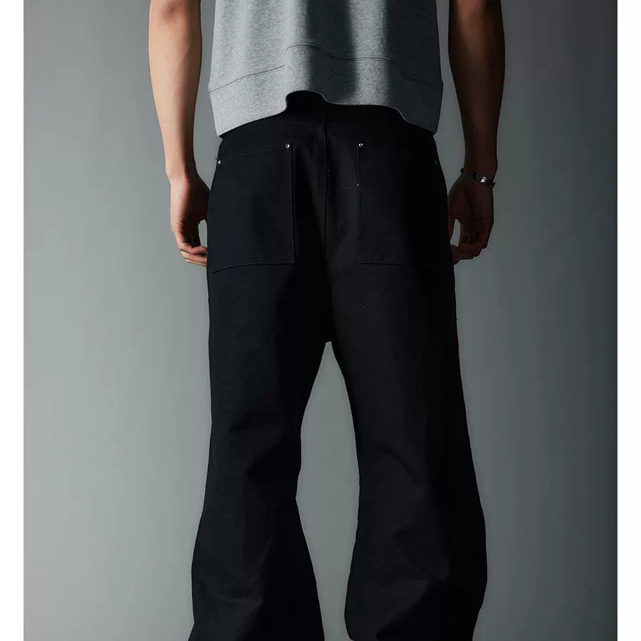 Double Pocket Rhinestone Washed Cargo Pants