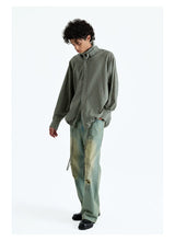 Plaid Jacquard Button-Down Cotton Shirt