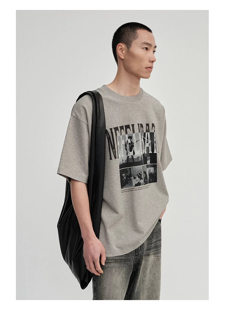 300G Double Yarn Printed Tee
