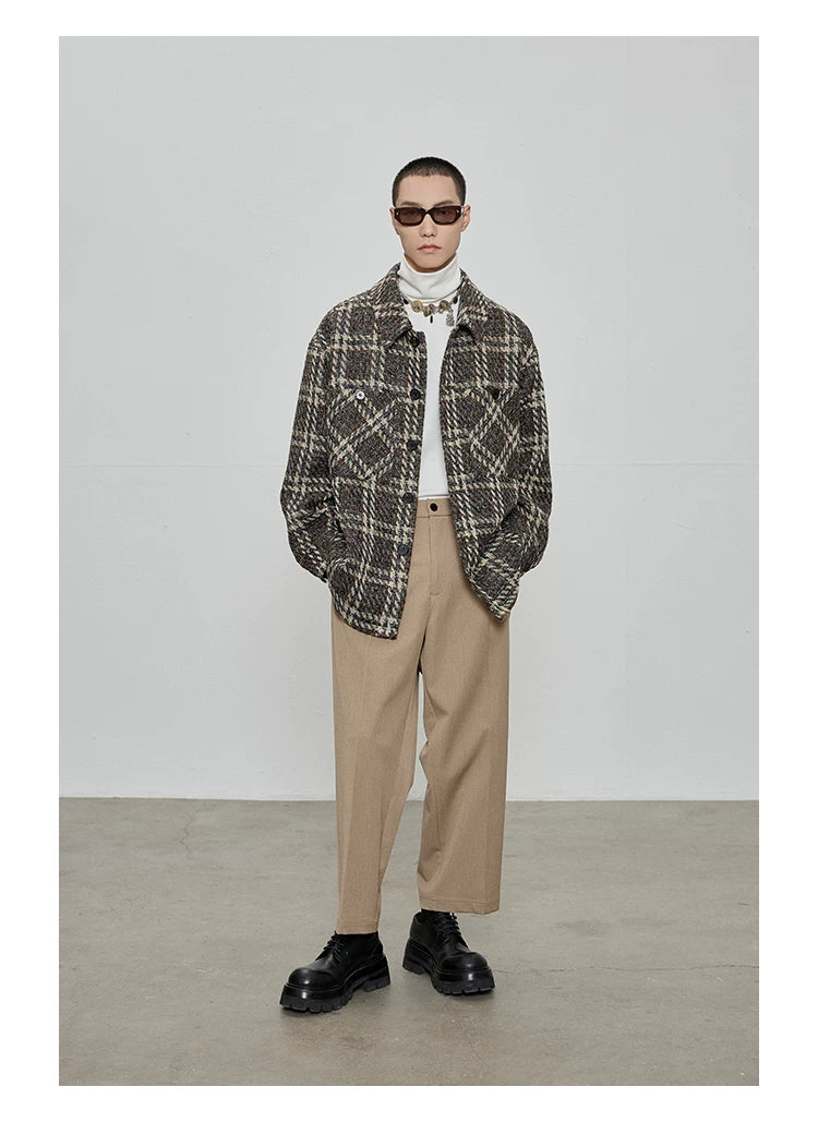 Casual Cropped Elastic Waist Pants
