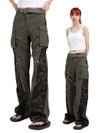 Military Green Camo Cargo Pants