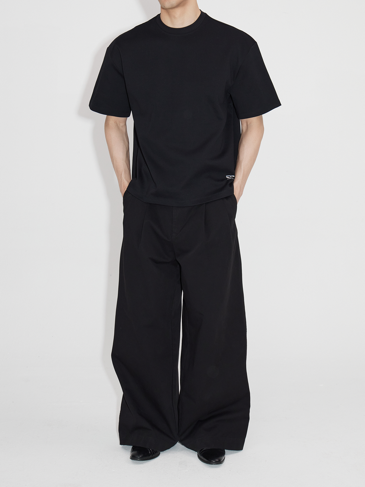 Oversized Short Sleeve Broad Shoulder Tees