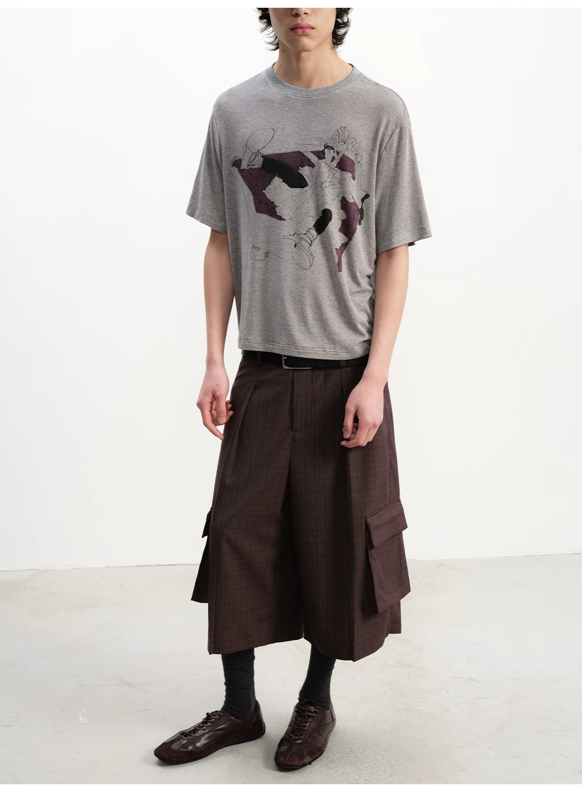 Purple Sofa Print Short Sleeve Tee