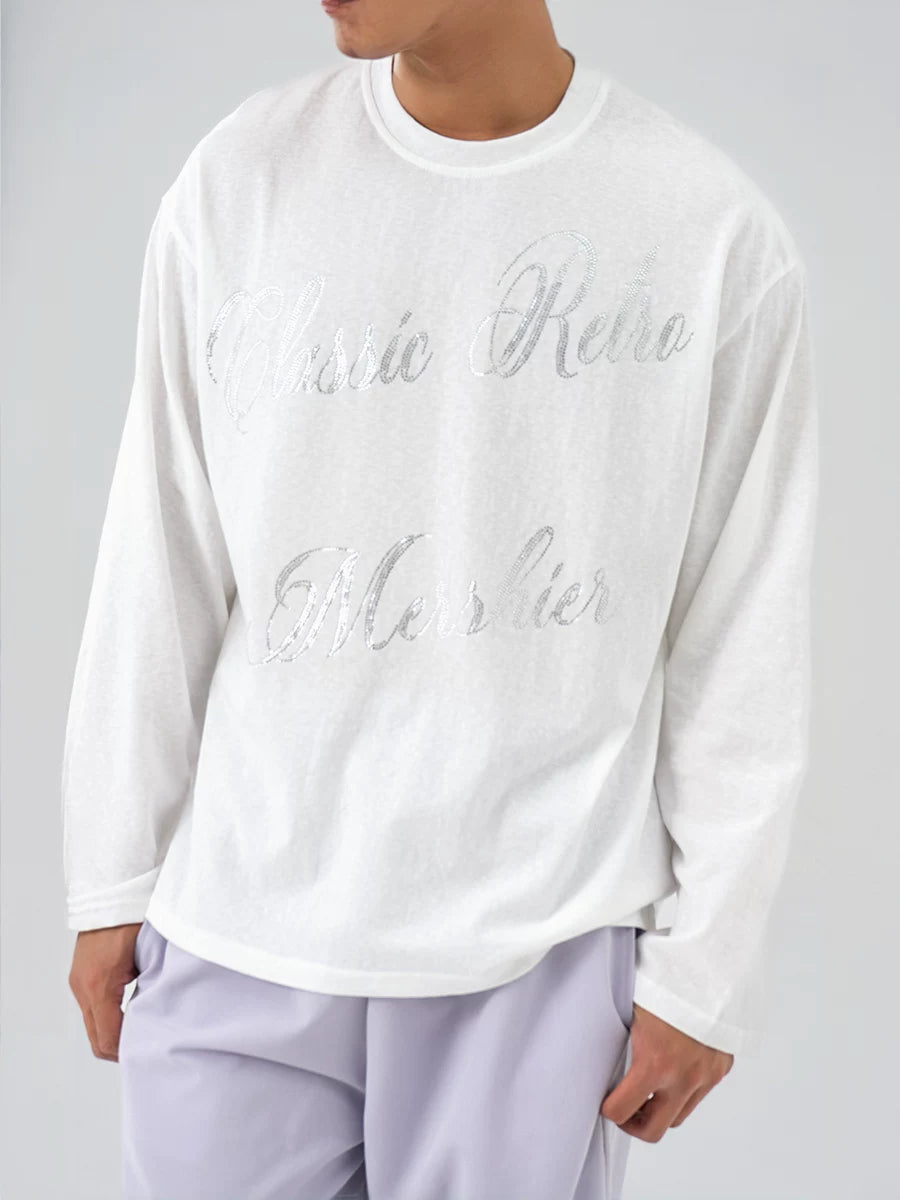 Men's Glitter Long Sleeve Sun Tee
