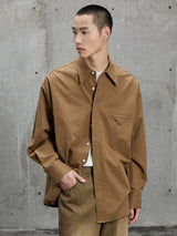 Triangle Pocket Shirt with Hidden Placket