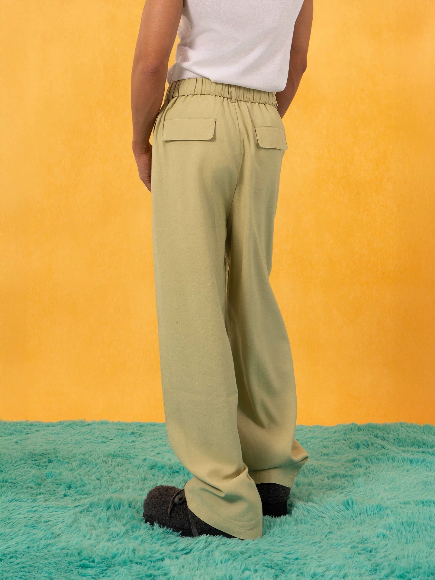 Men's Linen Wide Leg Pants