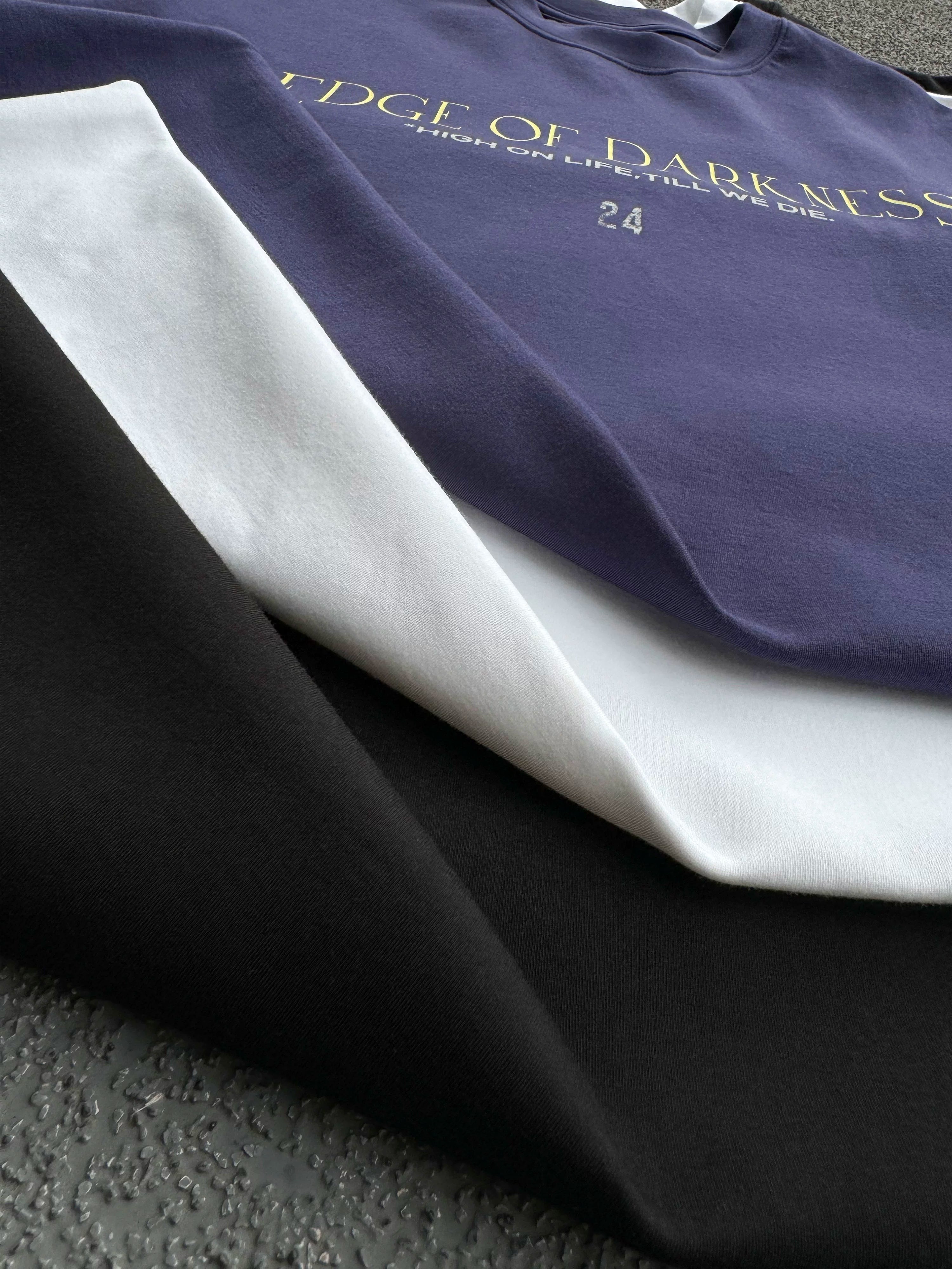 Men's Solid Loose Heavy Cotton Tees