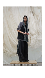 Detachable Hood Color Block Washed Tee