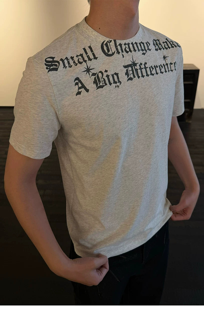 Quick Dry Straight Shoulder Printed Tees