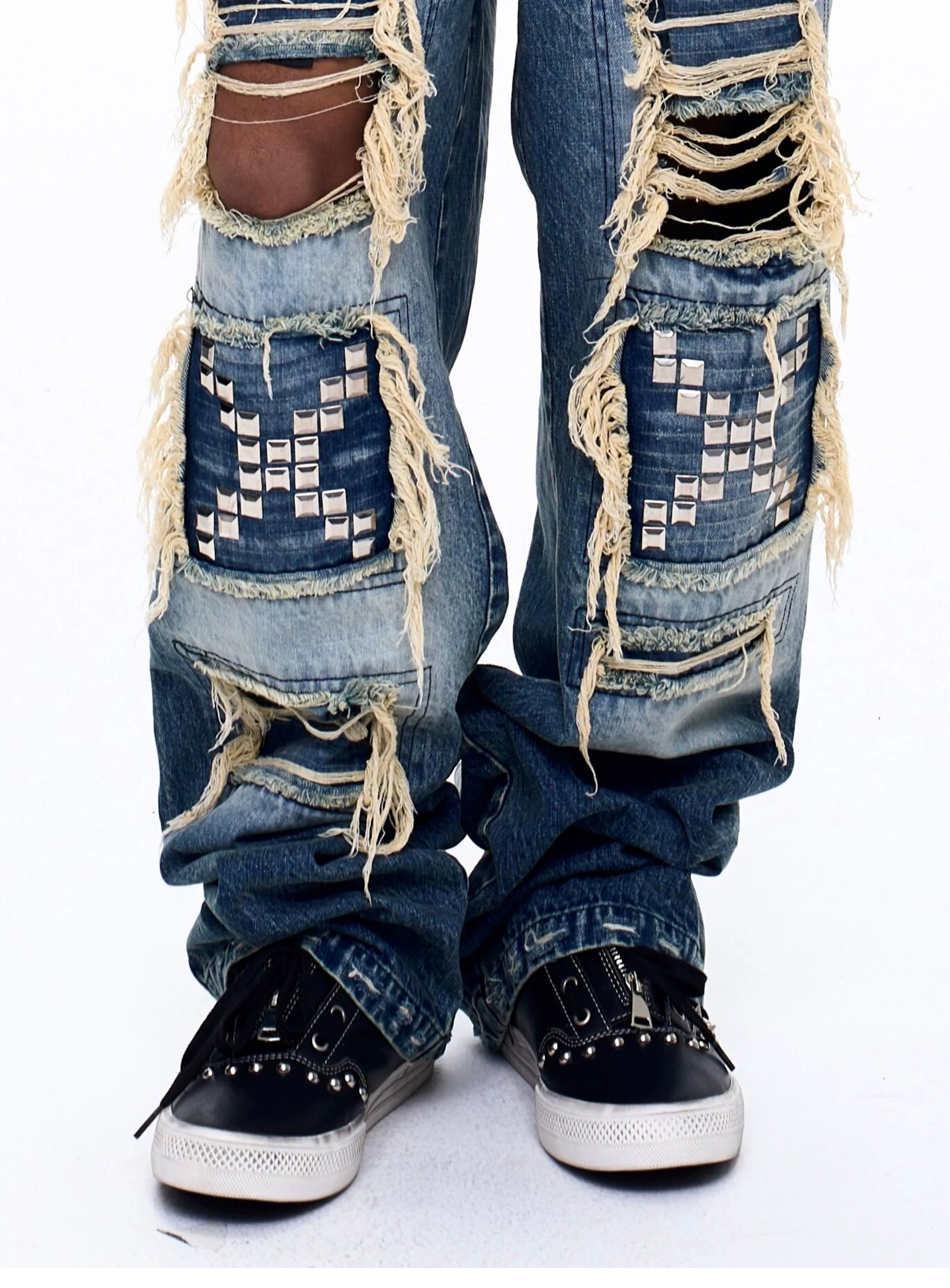 Men's Rivet Mid-top Skate Shoes