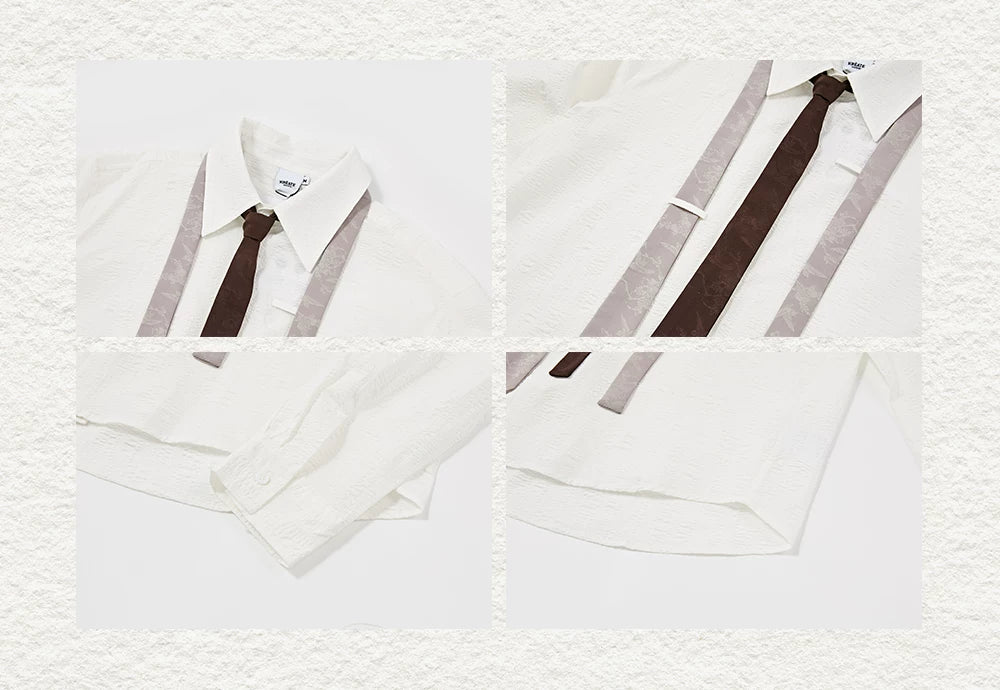 Unisex Long Sleeve Double Tie Shirt