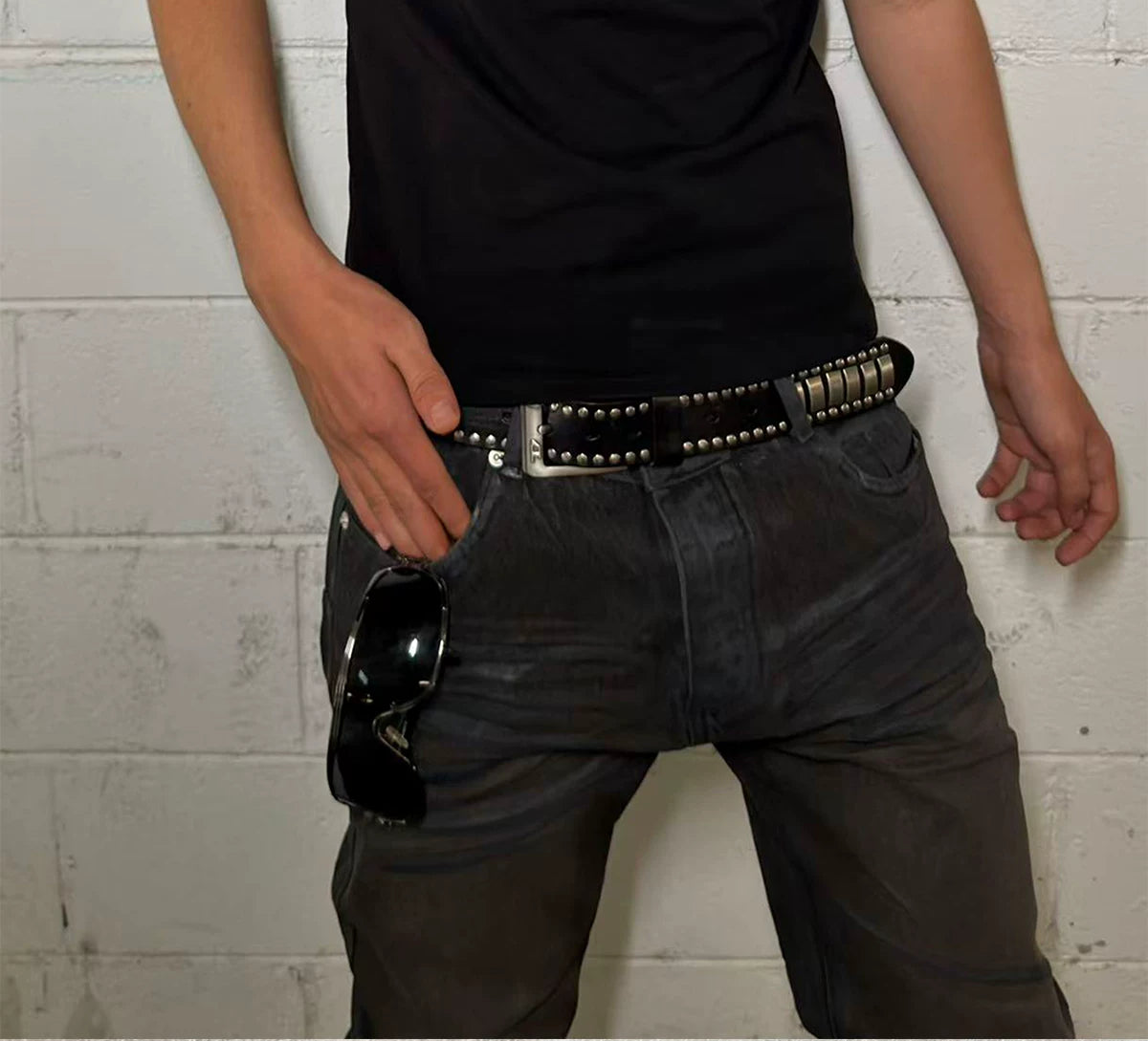 Acid Rock Band Slim Rhinestone Tee