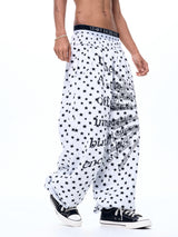 Men's Star Polka Dot Print Joggers