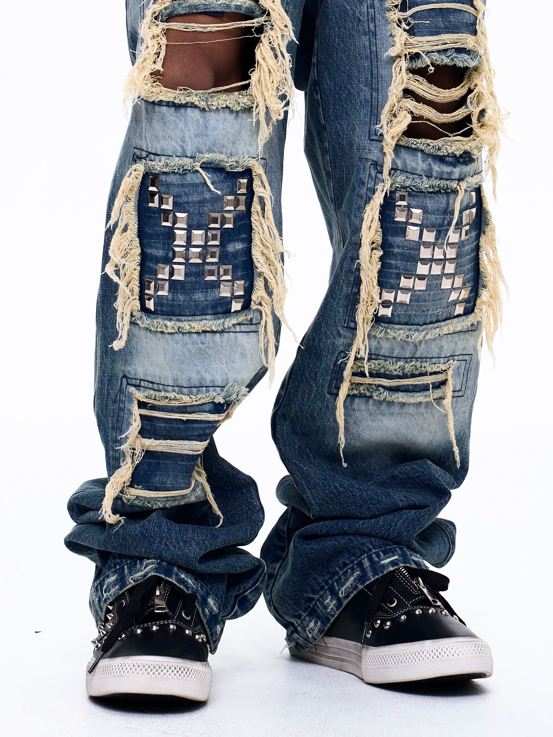 Men's Rivet Mid-top Skate Shoes