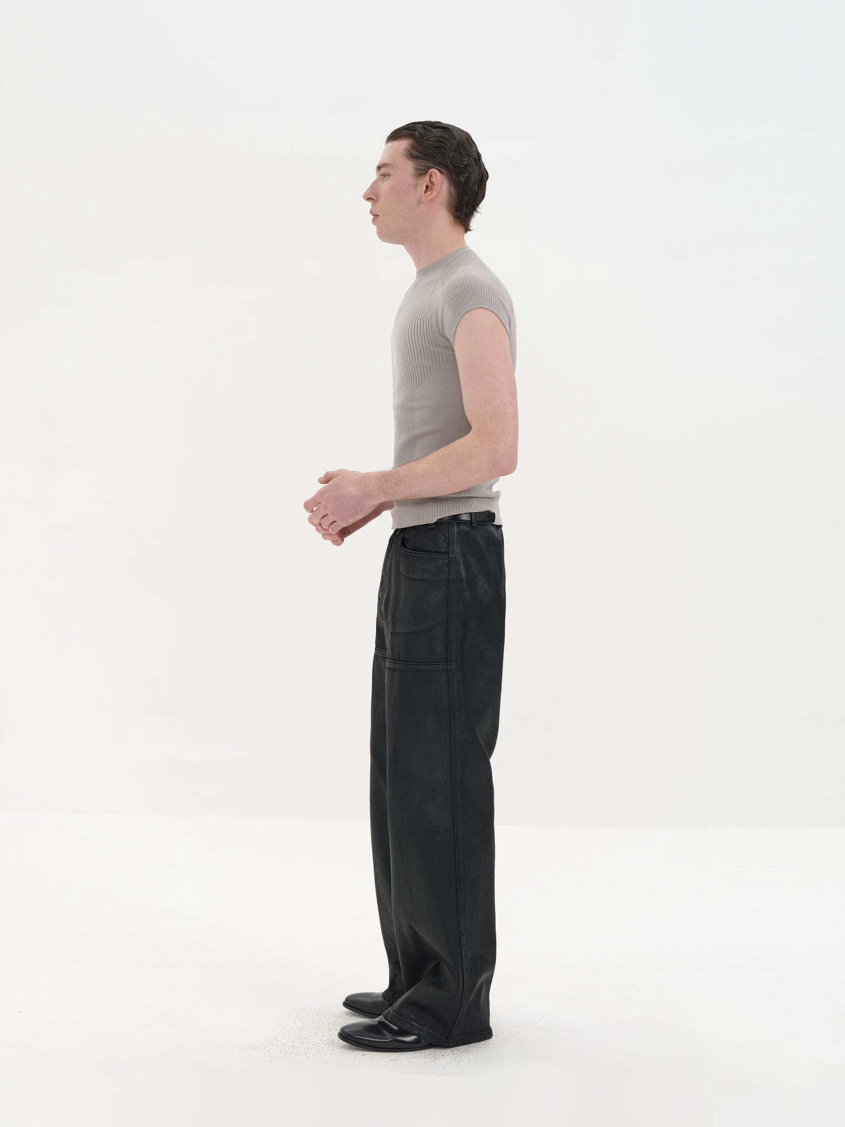 Lightweight Ribbed Short Sleeves
